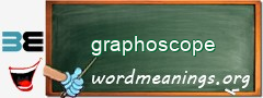WordMeaning blackboard for graphoscope